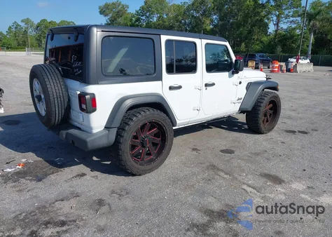 2021 Jeep Wrangler Unlimited Sport S 4X4 z USA, uszkodzony, nr VIN 1C4HJXDN7MW647934